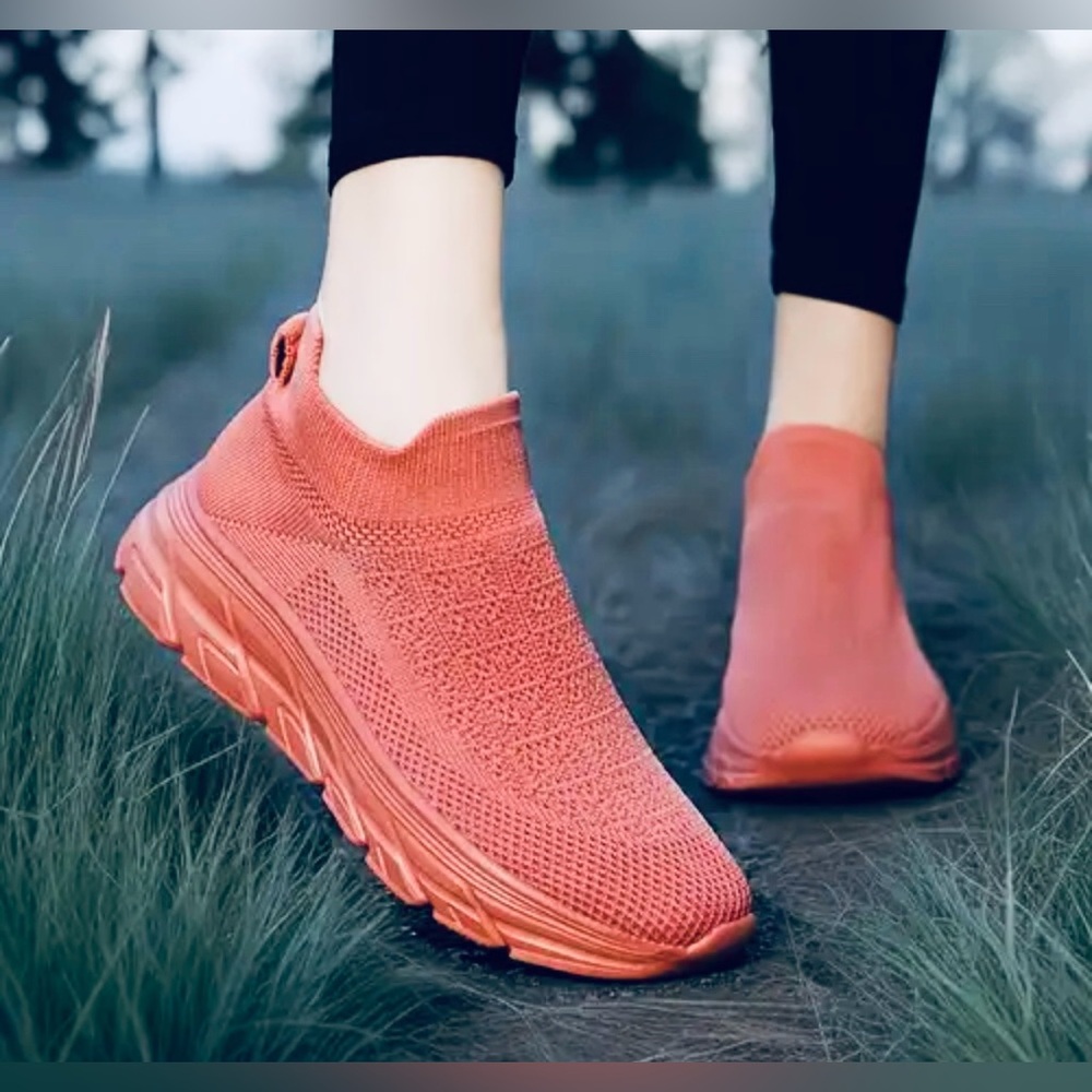 NWOT - Coral Slip-On Sneakers - Unknown Brand
